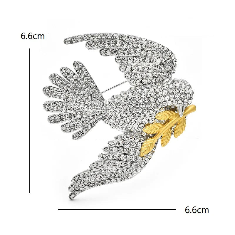 Crystal Peace Dove Brooch – alternate view 3