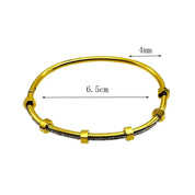 Elegant Cubic Zirconia Bangles for Women in Gold and Silver