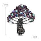 Crystal Mushroom Brooch – alternate view 2
