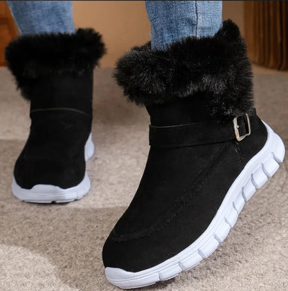 Women's Warm Plush Mid Calf Snow Boots