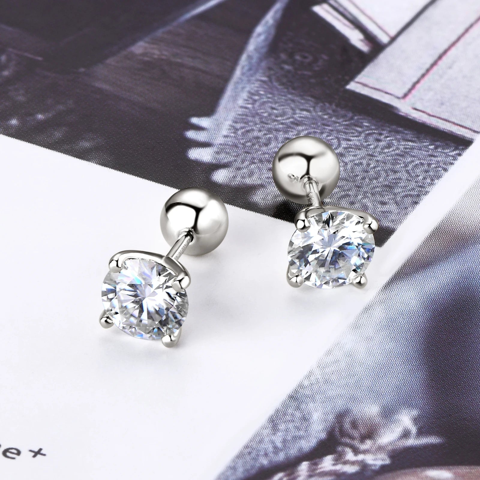 Exquisite Moissanite Stud Earrings - Affordable Luxury & Brilliance