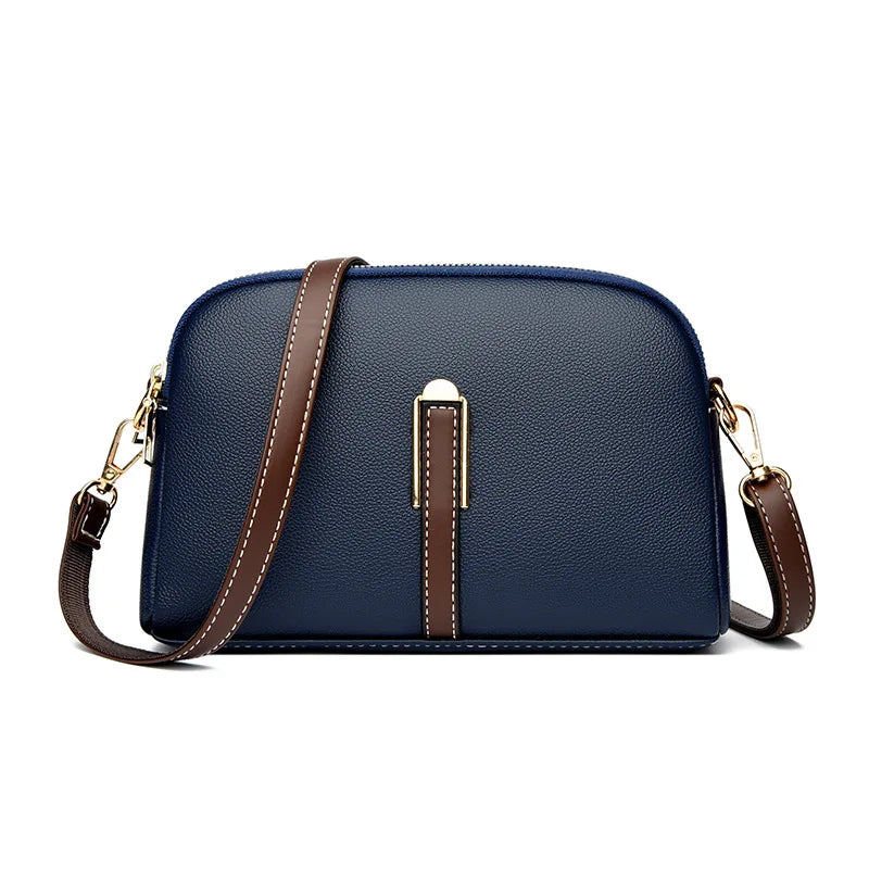 Sac à bandoulière de luxe en cuir véritable pour femme