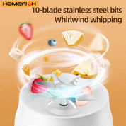 500ML Portable Electric Blender 40W USB Rechargeable Juicer