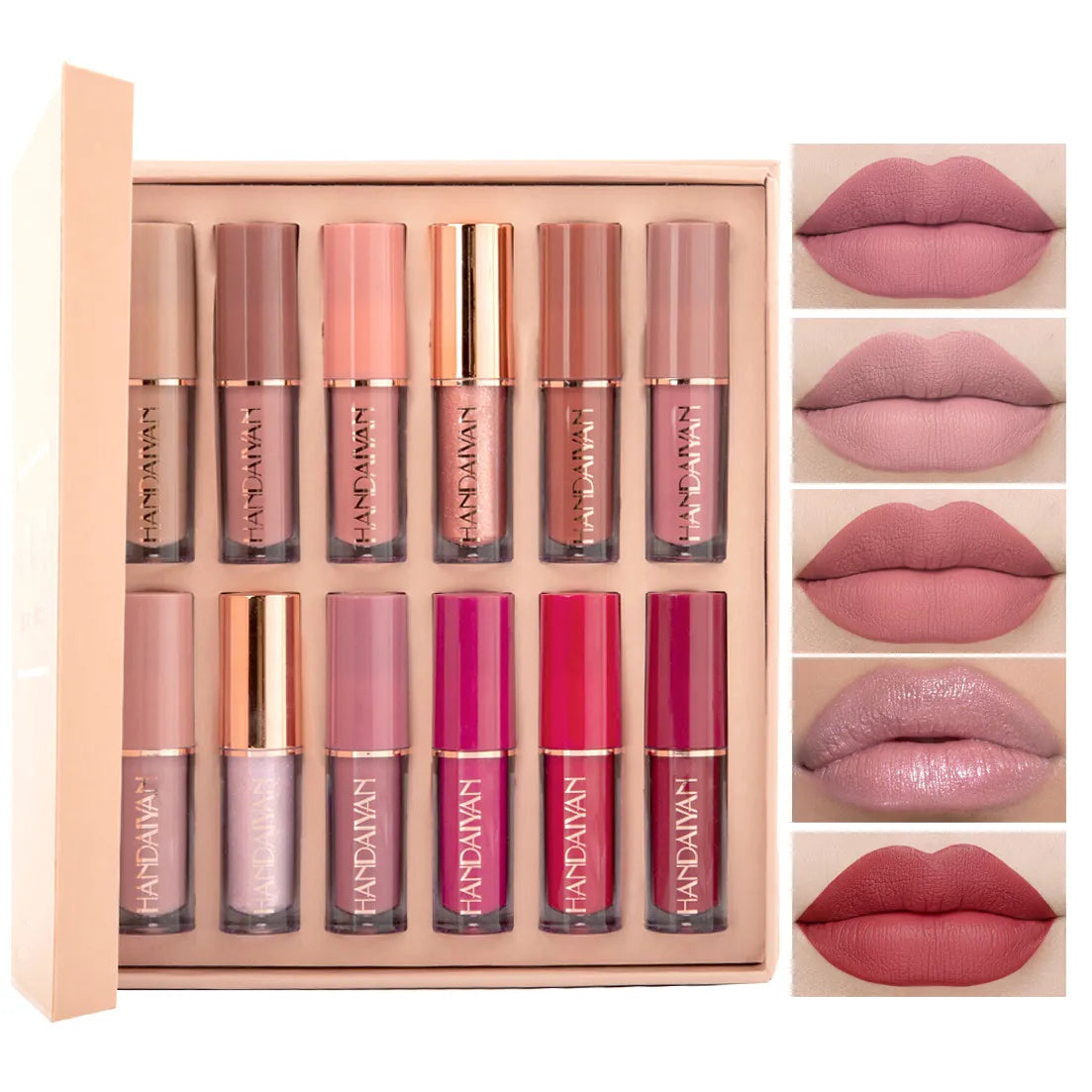 Ultra Chic Lips Handaiyan - Set with 12 lipsticks and box packaging