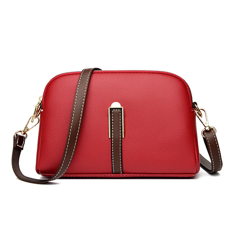 Sac à bandoulière de luxe en cuir véritable pour femme