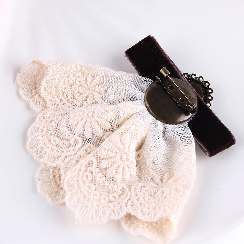 Vintage Faux Pearl Cameo Brooch – alternate view 3