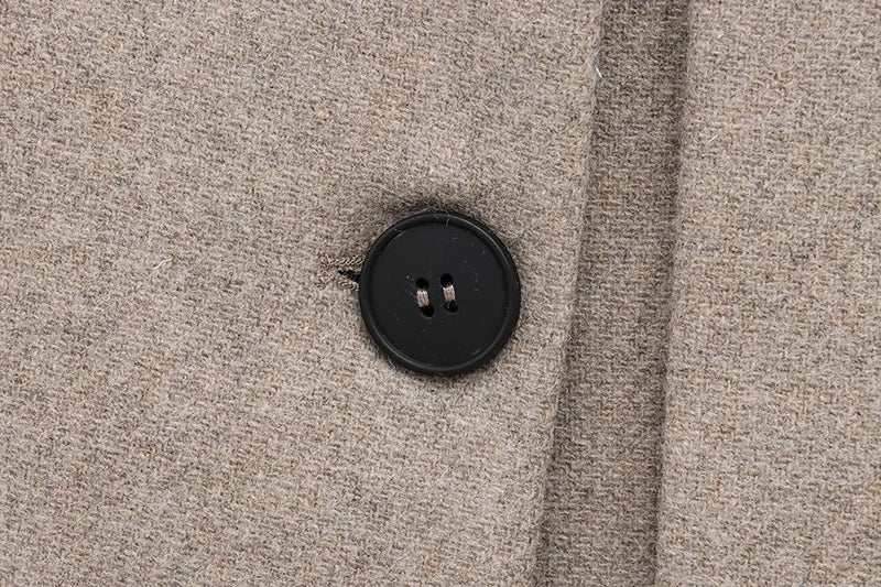 Elegant Women's Scarf Neck Long Sleeve Coat