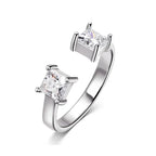 Ivictress Moissanite Luxe Ring - Een Glinsterend Juweel van Elegantie