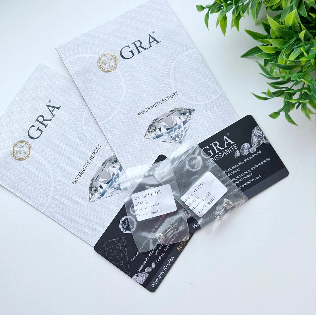 Luminous Moissanite Stud Earrings - Affordable Luxury & Sparkle