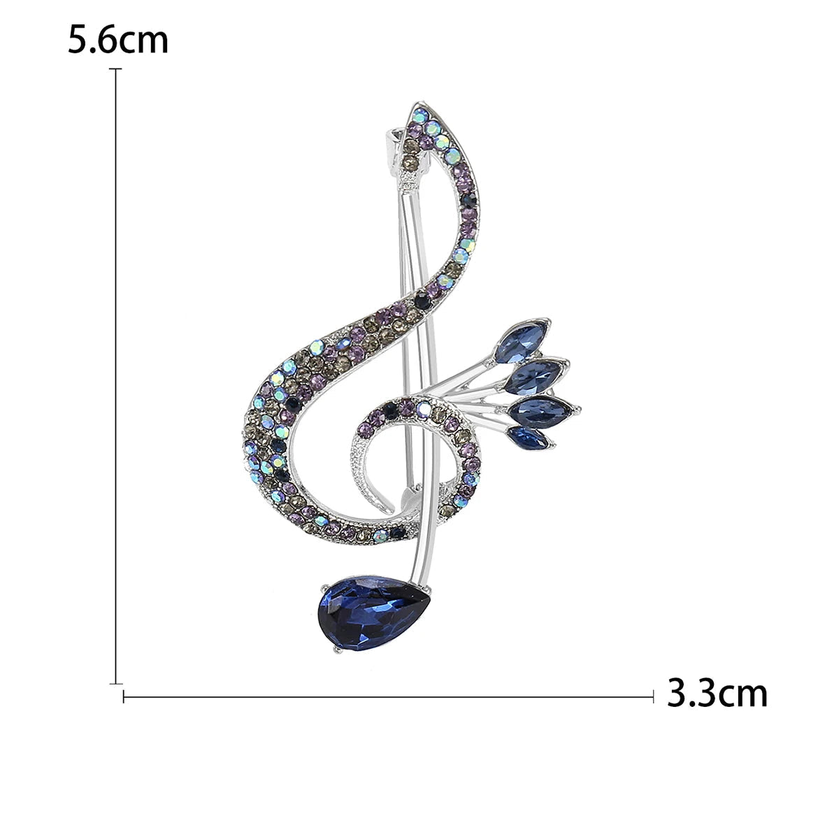 Treble Clef Brooch – alternate view 5