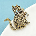 Vintage Cat Brooch – alternate view 3