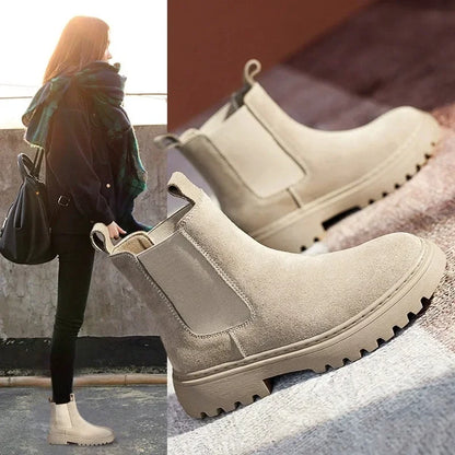 Women's Matte Finish Chelsea Boots - Autumn Winter Collection