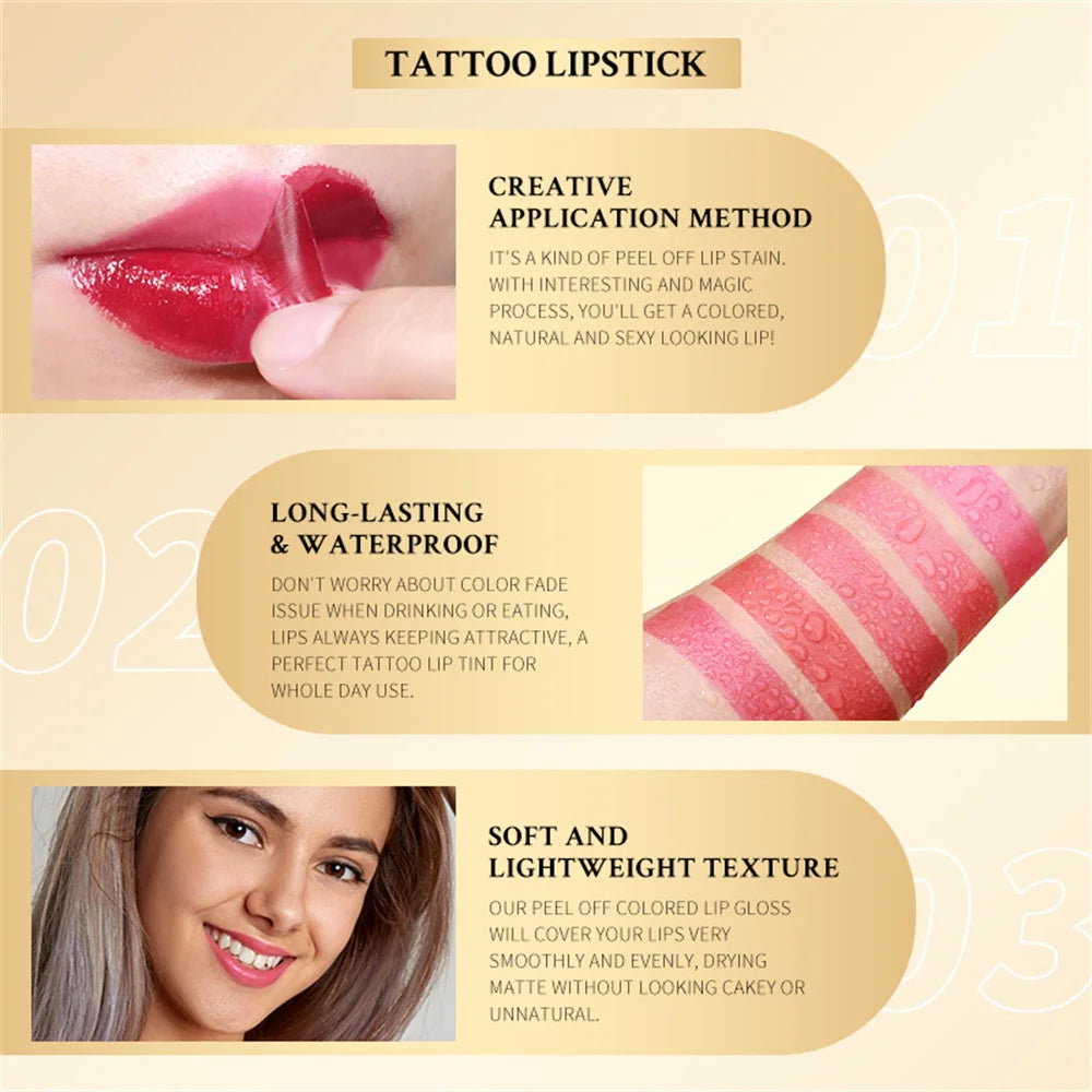 Matte Lip Tint Peel-Off - Tattoo Lipstick