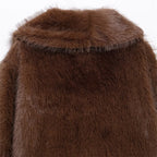 Elegant Faux Fur Short Coat - Warmth & Style for Women