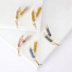 Crystal Wheat Ear Brooch – alternate view 2
