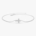 Exquisite 925 Sterling Silver Moissanite Cross Bracelet