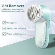 Electric Lint Remover Fabric Shaver USB Plug-in