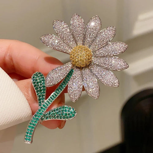 Crystal Daisy Brooch – alternate view 2