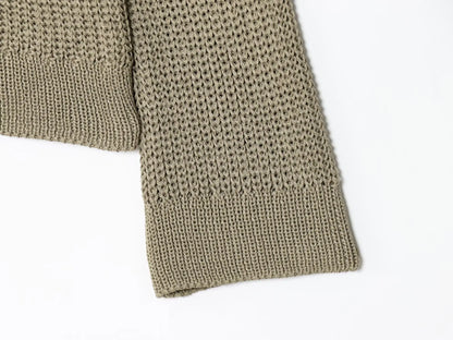 Chic Horn Button Knitted Cardigan for Women