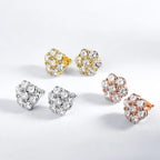 Prachtige Moissanite Bloem Oorbellen - Luxe Glans