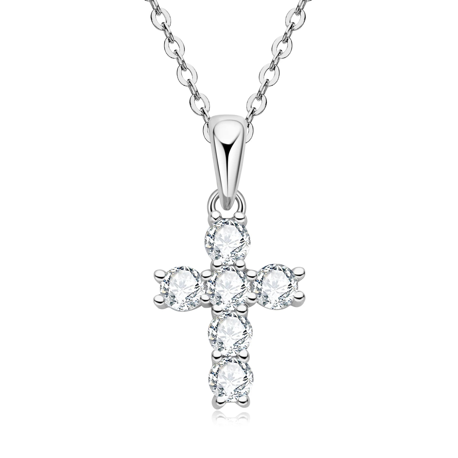 Luxurious Moissanite Cross Necklace - Affordable Brilliance