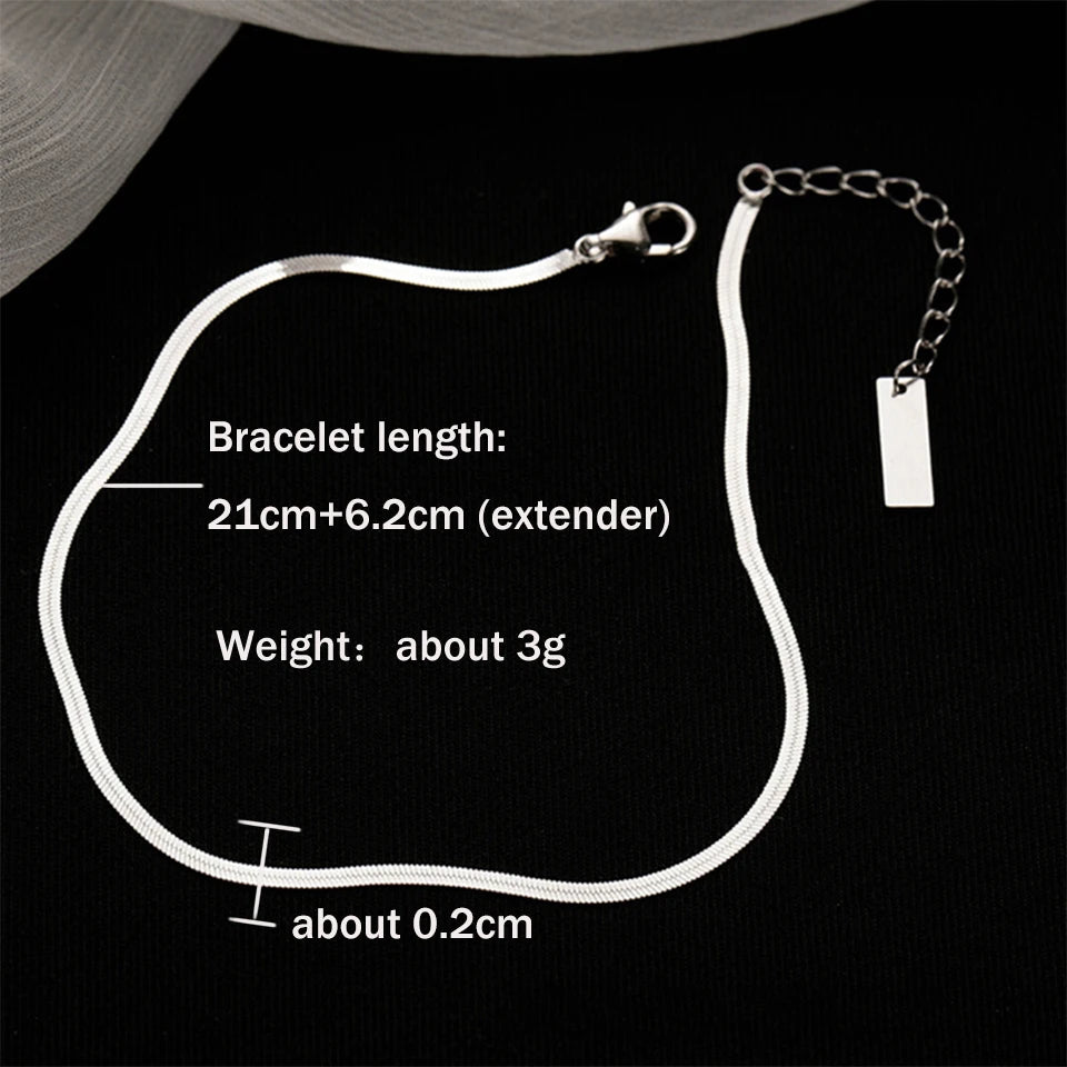 Bracelet de cheville à lame délicate