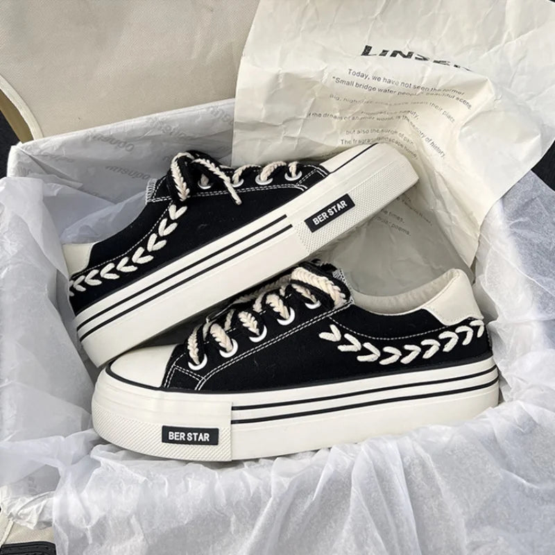 Women's Canvas Platform Sneakers