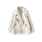 Women's Thick Warm Winter Faux Leather Oversized Jacket