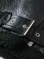 Women's Thick Warm Winter Faux Leather Oversized Jacket