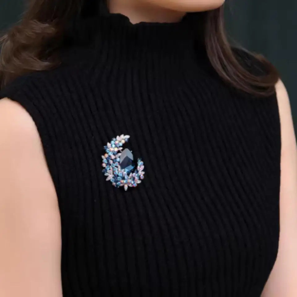 Crystal Moon Brooch – alternate view 3