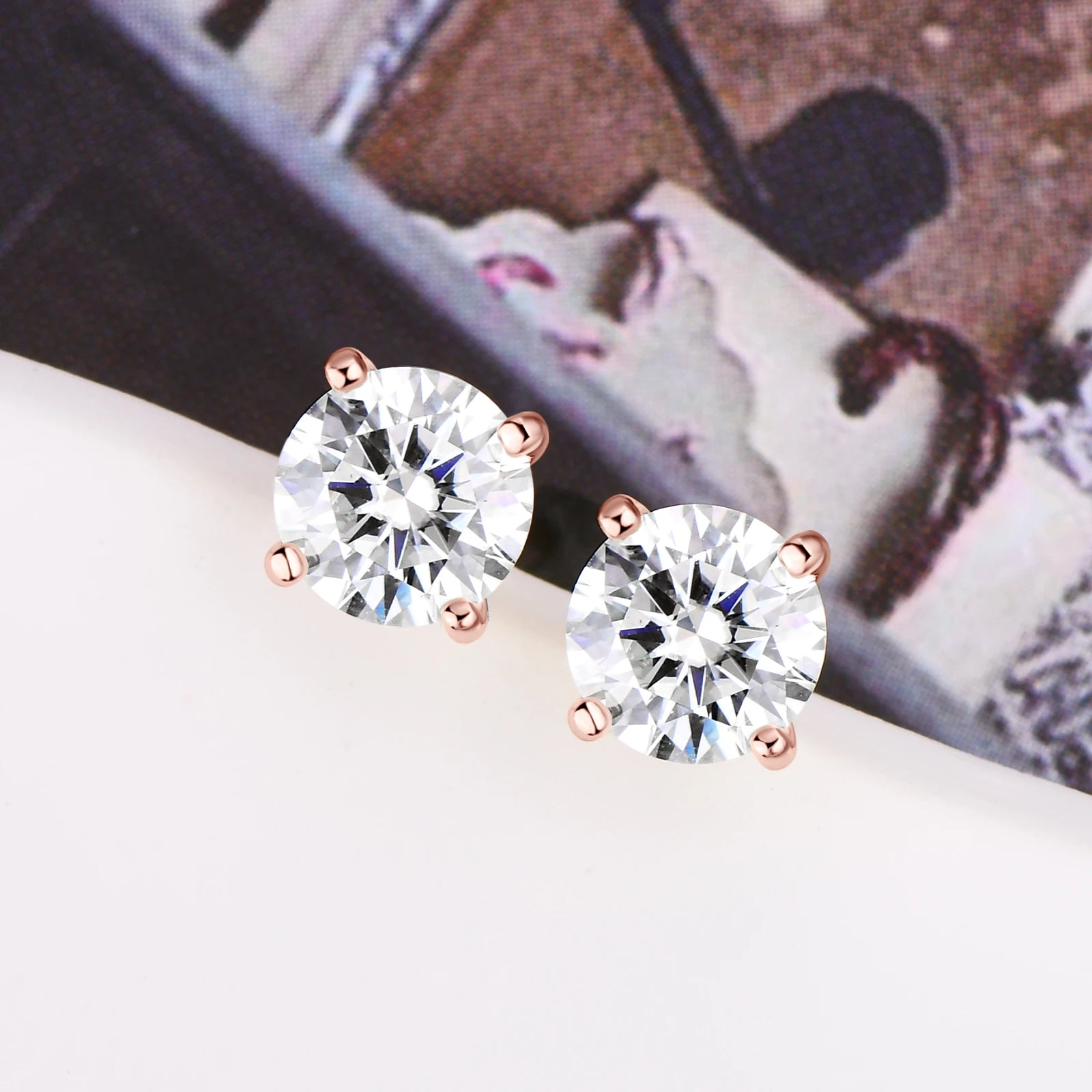 Exquisite Moissanite Stud Earrings - Affordable Luxury & Brilliance