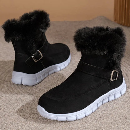 Women's Warm Plush Mid Calf Snow Boots