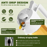 2-in-1 Olive Oil Spray & Pour Dispenser with Ergonomic Handle