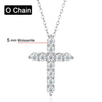Luminous Moissanite Cross Necklace - Affordable Luxury