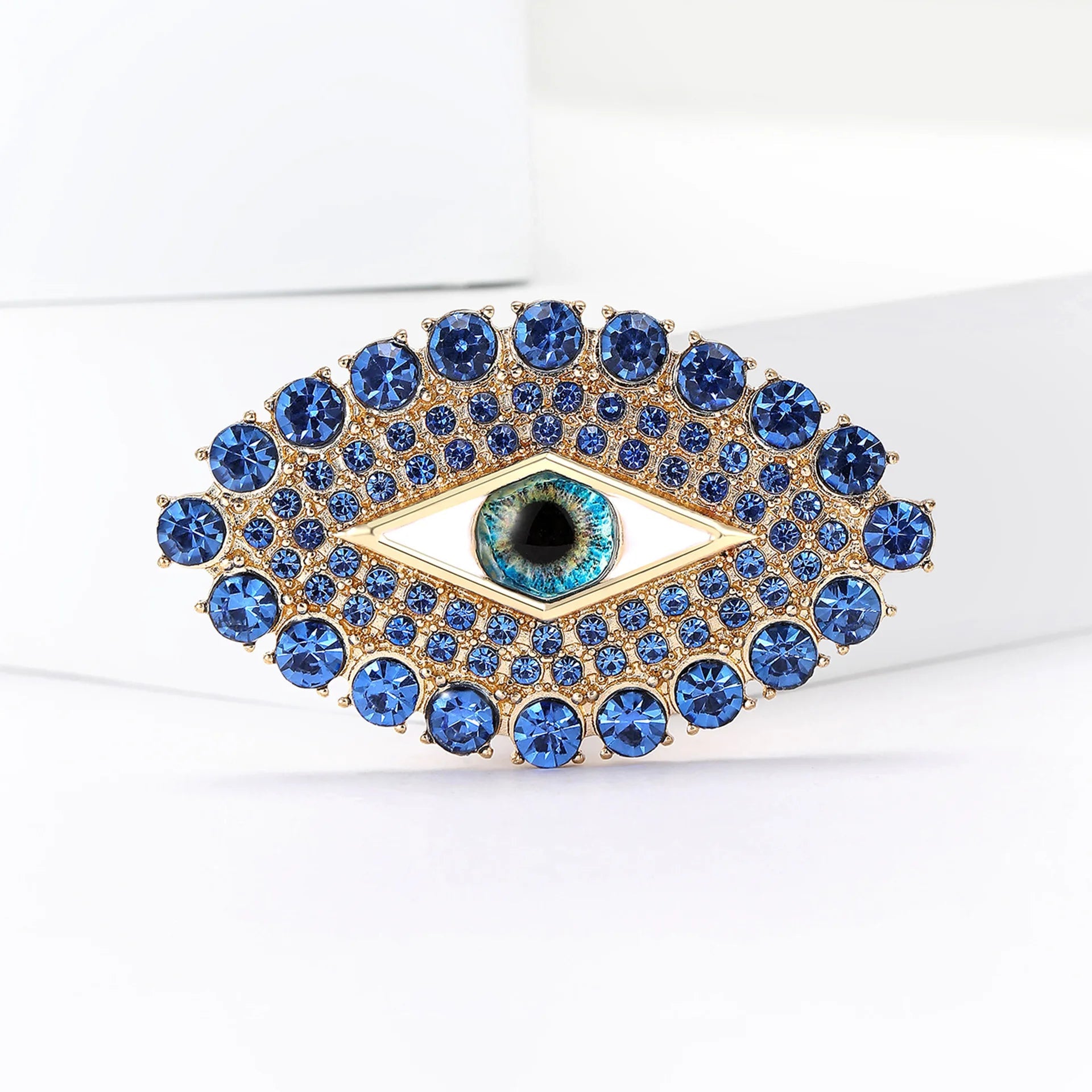 Crystal Evil Eye Brooch – alternate view 3