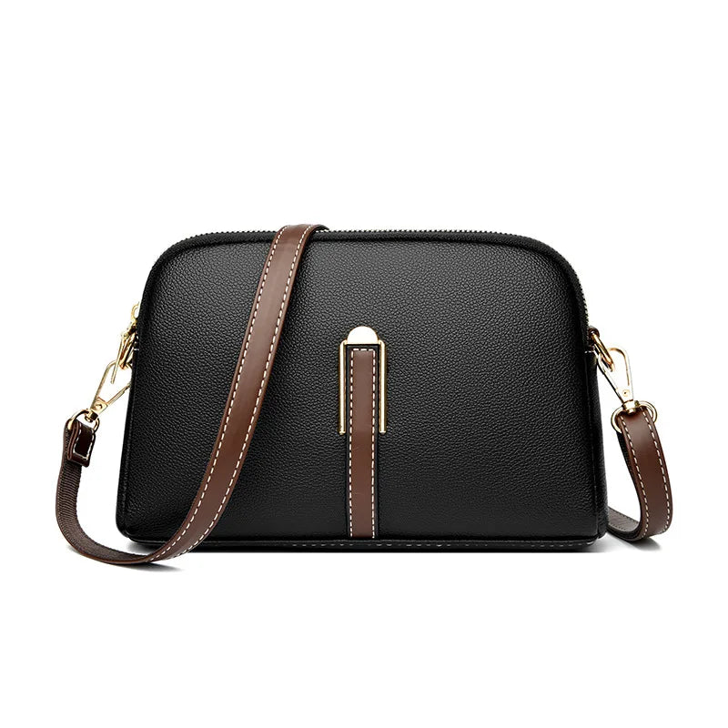 Sac à bandoulière de luxe en cuir véritable pour femme