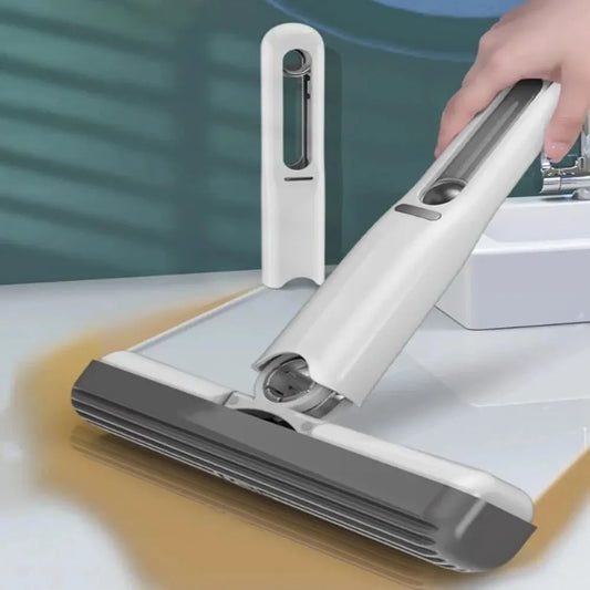 Compact Powerful Squeeze Mini Mop with Self-Clean Functionality