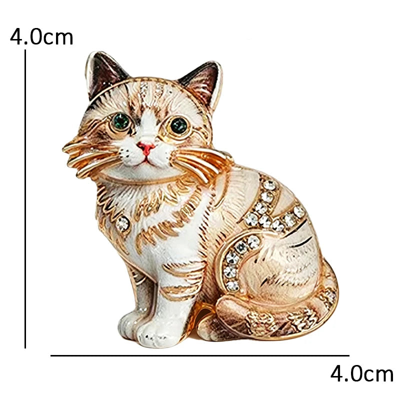 Crystal Cat Brooch – alternate view 2