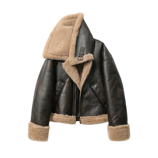 2025 Women's Thickened Warm Double-Sided Short Jacket