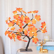 Enchanting LED Rose Leaf Table Lamp - USB Fairy Night Light