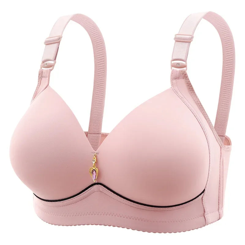 Soutien-gorge confortable sans armatures à bonnets fins pour femmes