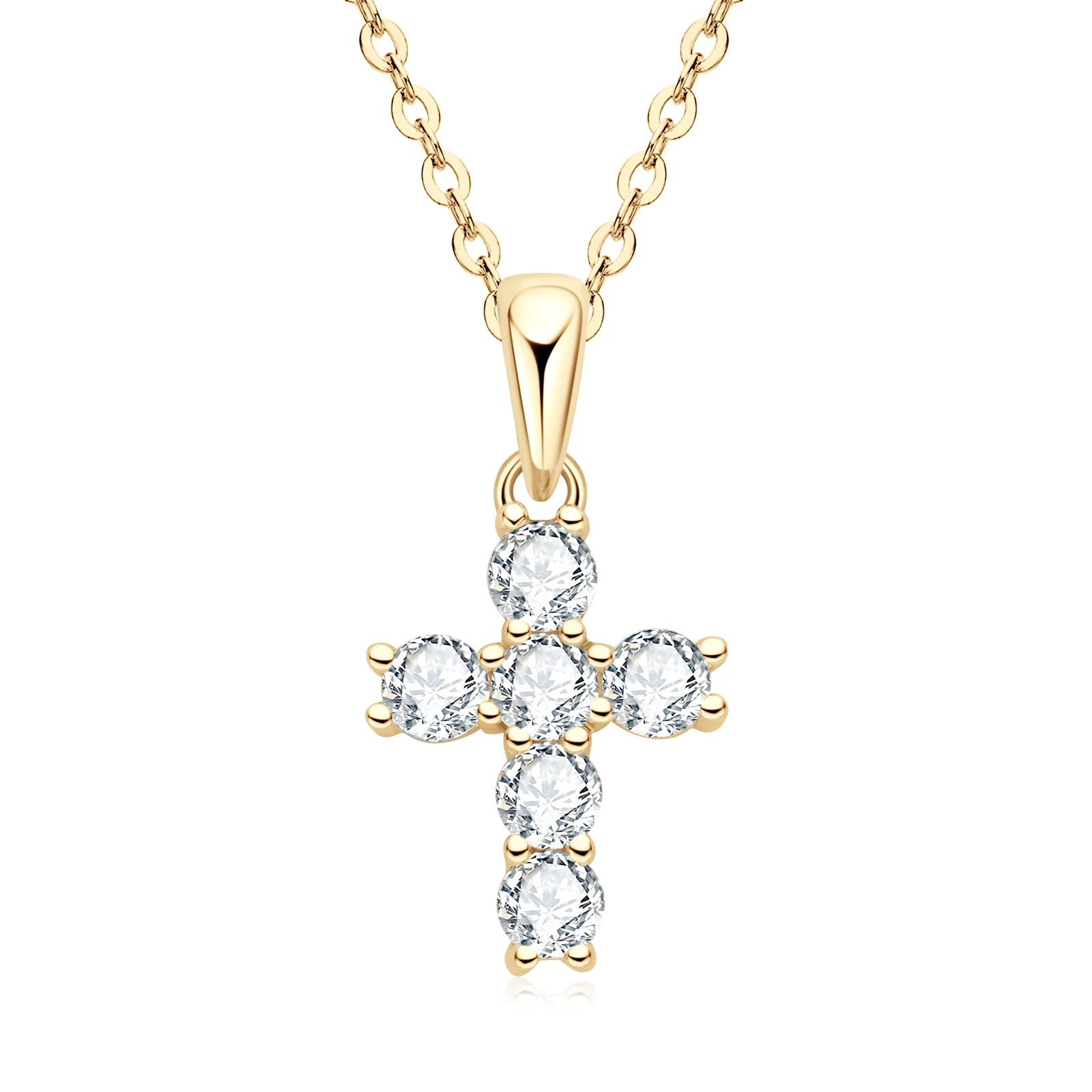 Luxurious Moissanite Cross Necklace - Affordable Brilliance