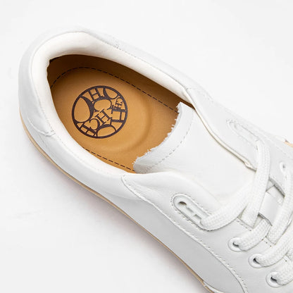 Women's Simple White Leather Comfort Shoes