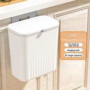 9L Wall Mounted Trash Can with Slide Lid for Kitchen & Bathroom