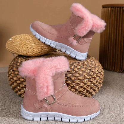 Women's Warm Plush Mid Calf Snow Boots