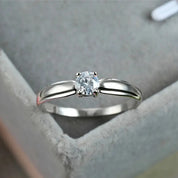 Elegant Cubic Zirconia Engagement Ring for Women