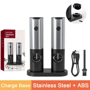USB Rechargeable Electric Salt and Pepper Grinder Set