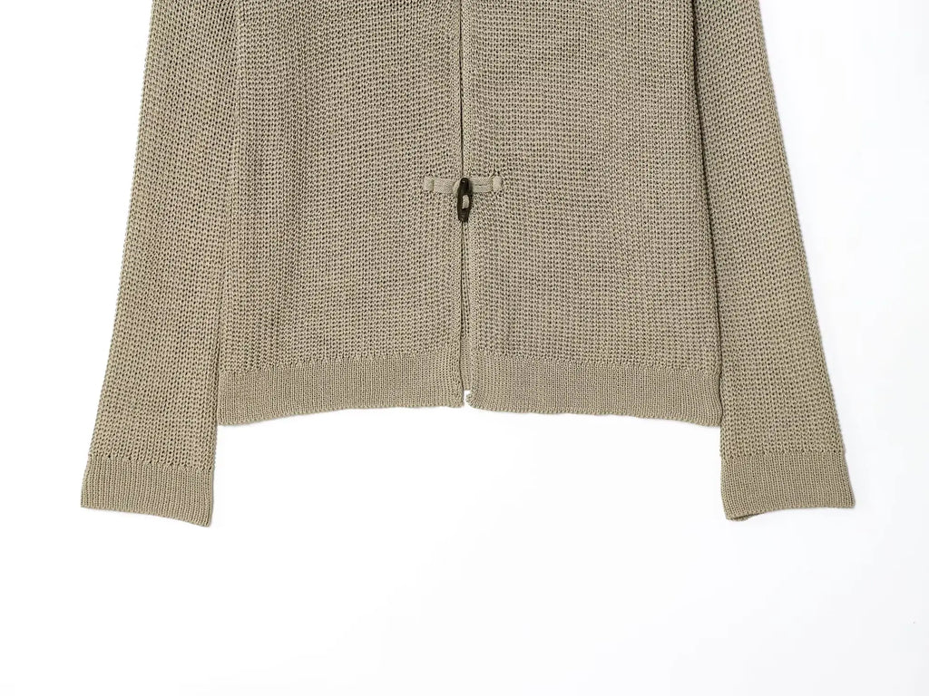 Chic Horn Button Knitted Cardigan for Women