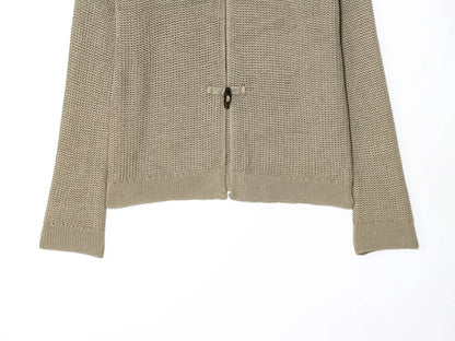 Chic Horn Button Knitted Cardigan for Women