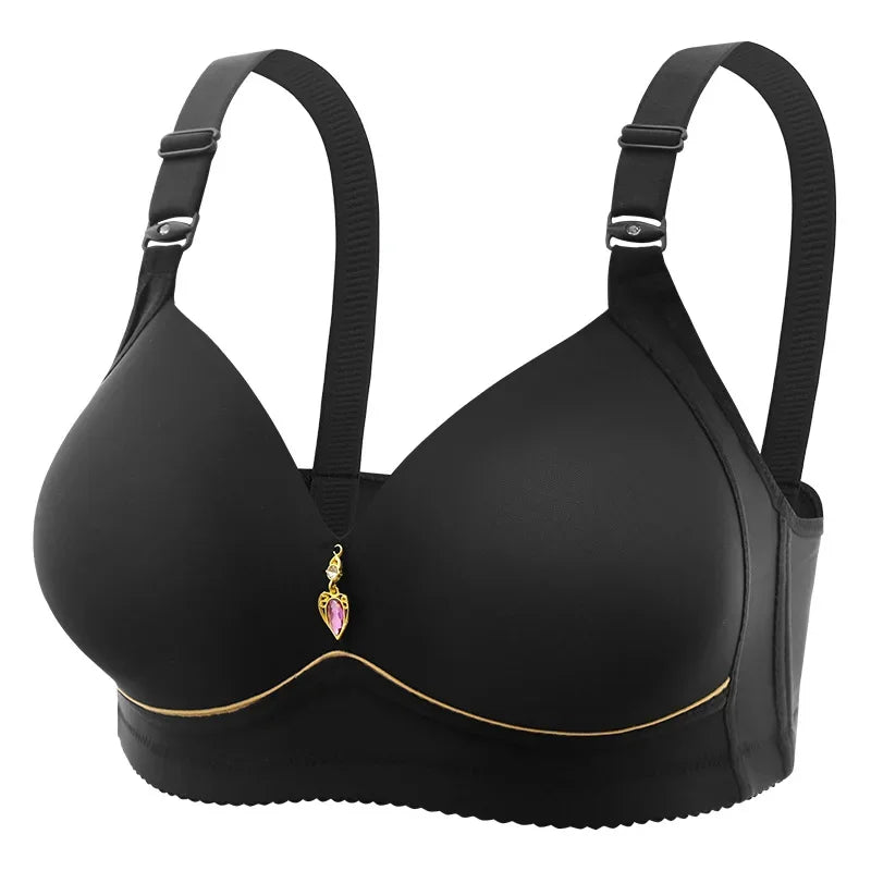 Soutien-gorge confortable sans armatures à bonnets fins pour femmes
